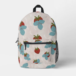 Impresa Mochila con salpicaduras de fresa