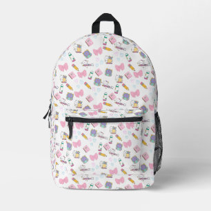 Impresa Mochila con útiles escolares kawaii y gatitos lind