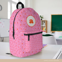 Mochila Corazones Rosa Niña Escolar