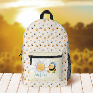 Impresa Mochila Cute Bee Pattern Kids