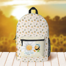 Mochila Cute Bee Pattern Kids