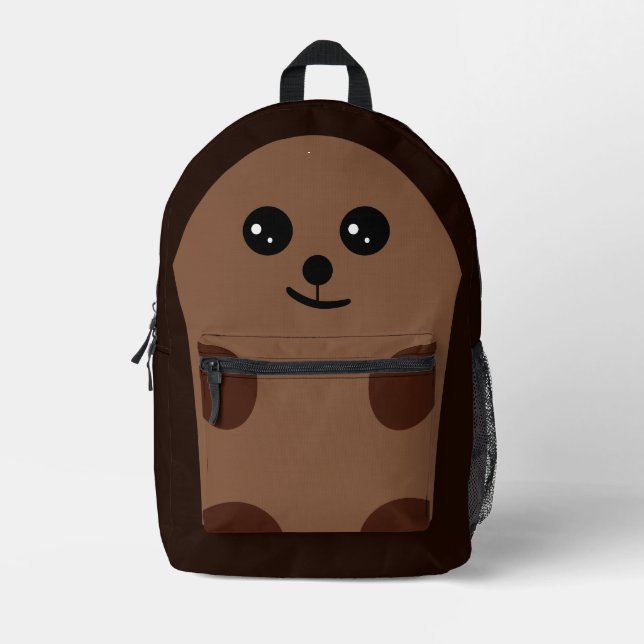 Impresa Mochila Cute Hedgehog (Anverso)