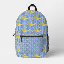 Mochila de anclaje amarillo de patrón náutico Moch