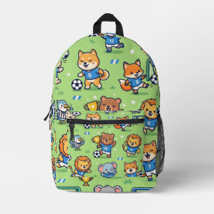 Impresa Mochila de Animales de Balón de Fútbol – Patrón Ad
