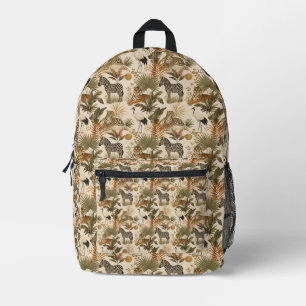 Impresa Mochila de Animales de Safari Adorables