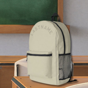 Impresa Mochila de apellido personalizado - Volver a la es