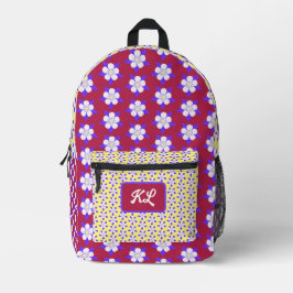 Impresa Mochila de Aquilegia Marrón y Amarillo