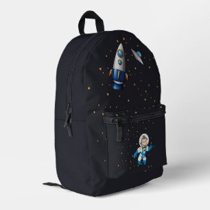 Impresa Mochila de astronauta de cohete espacial para niño