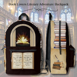Impresa Mochila de Aventura Literaria para Amantes de los