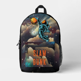Impresa Mochila De Baloncesto Espacial Slam Dunk