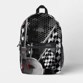 Impresa Mochila de bandera de carreras