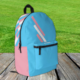 Impresa Mochila de bandera transgénero, moda, orgullo / gé