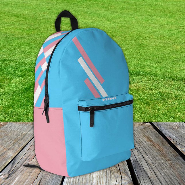 Impresa Mochila de bandera transgénero, moda, orgullo / gé (Subido por el creador)