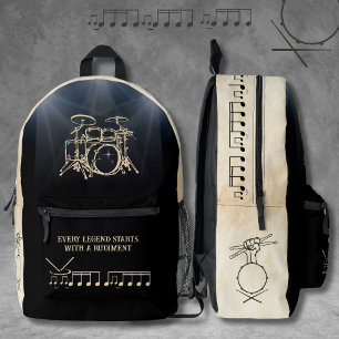 Impresa Mochila de Baterista Rítmico Black and Tan