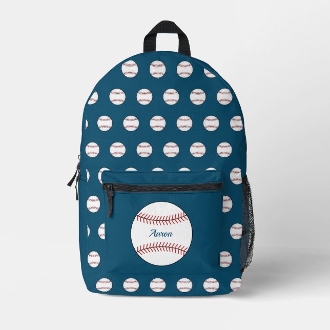 Impresa Mochila de béisbol personalizada (Anverso)