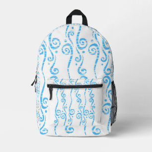 Impresa Mochila de Blue Swirls