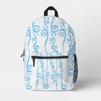 Impresa Mochila de Blue Swirls