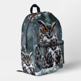 Impresa Mochila de búho funky