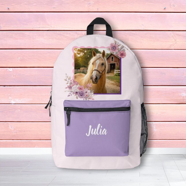 Impresa Mochila de caballo flores pastel potrancas bonitas (Subido por el creador)