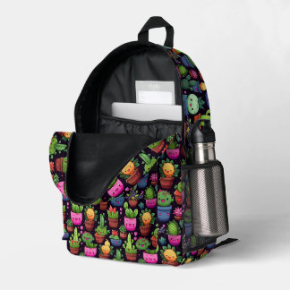 Impresa Mochila de Cactus Kawaii