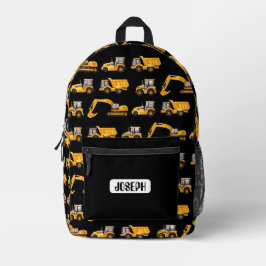 Impresa Mochila de camión de construcción para niños - Per