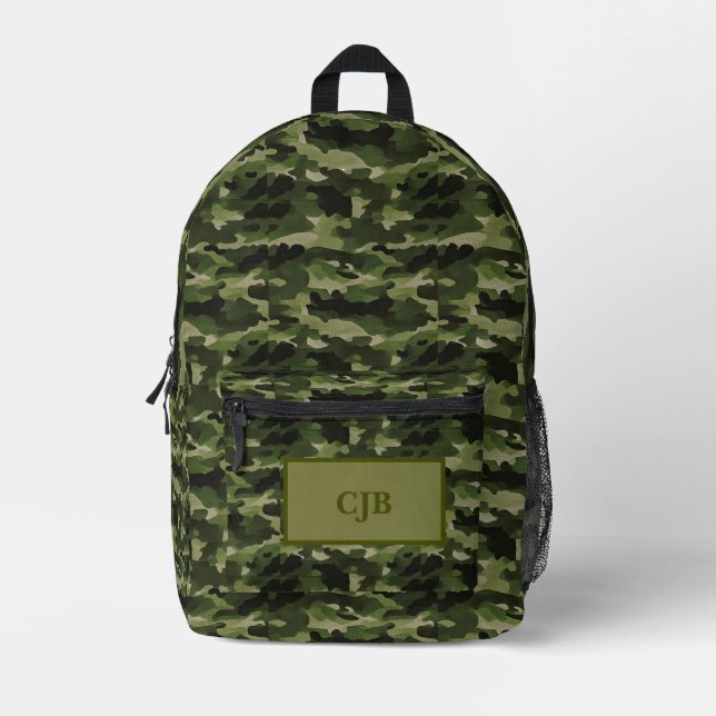 Impresa Mochila de camuflaje personalizada para aventurero (Anverso)