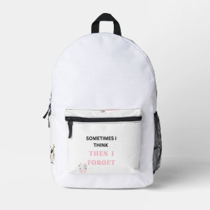 Impresa Mochila de cita divertida para aventuras cotidiana