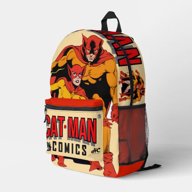 Impresa Mochila de Comics de CAT-MAN (Esquina derecha trasera )