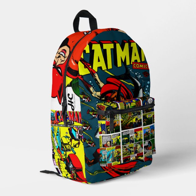 Impresa Mochila de cómics de Cat-Man (Esquina izquierda trasera)