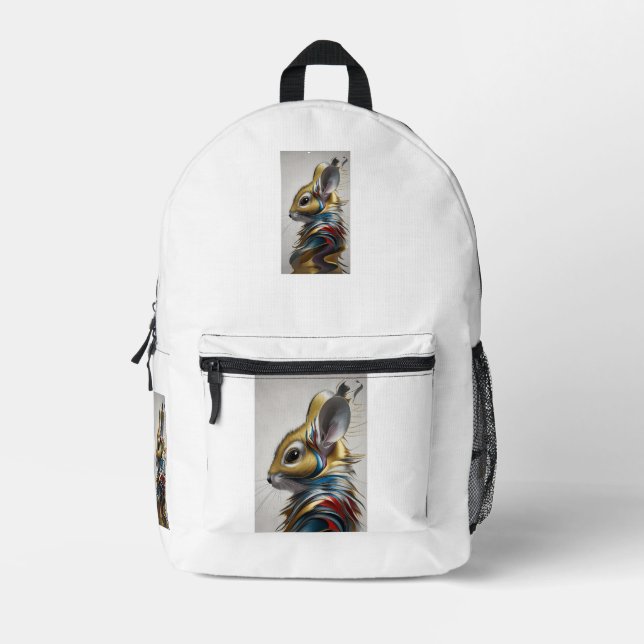 Impresa mochila de conejo (Anverso)