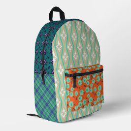 Impresa Mochila de corte de impresión de flores de boho