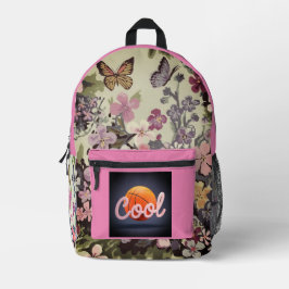 Impresa Mochila de corte de impresión floral