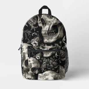 Impresa Mochila de cráneo gótica