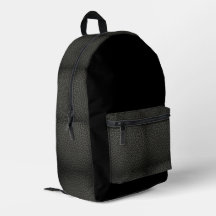 Mochila de cuero negro