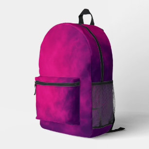 Impresa Mochila de degradado púrpura rosa - Personalizable