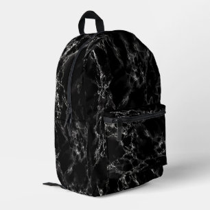Impresa Mochila de diseño de mármol negro