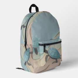 Impresa Mochila de diseño de tortugas