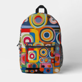 Impresa Mochila de diseño Op Art