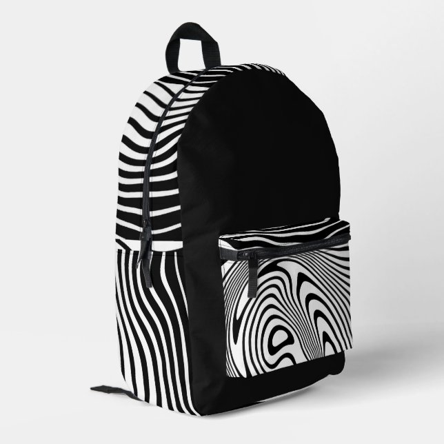 Impresa Mochila de diseño ZEBRA  (Esquina izquierda trasera)