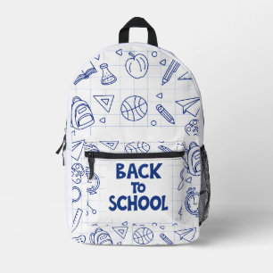 Impresa Mochila de Doodle Escolar