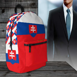 Impresa Mochila de Eslovaquia, patriótica, bandera de Eslo