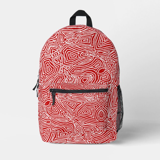 Impresa Mochila de estampado de garabatos (Anverso)
