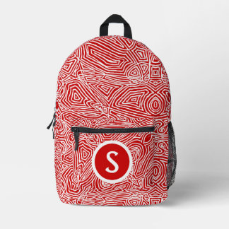 Impresa Mochila de estampado de garabatos