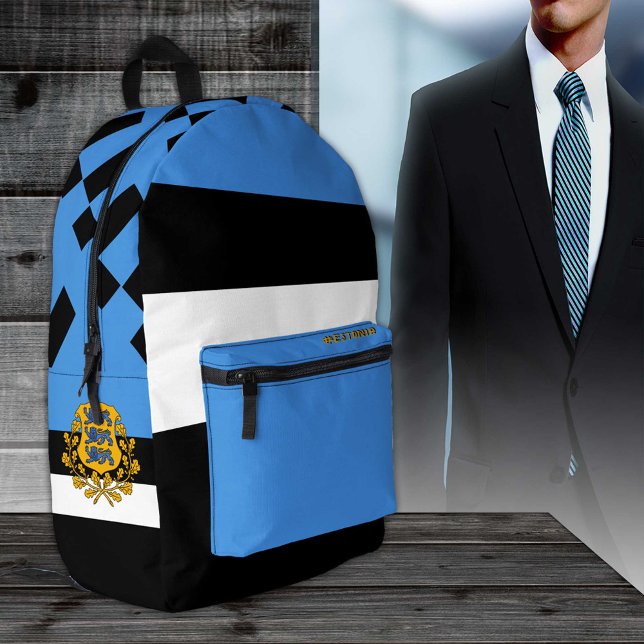 Impresa Mochila de Estonia, patriótica, bandera de Estonia (Subido por el creador)