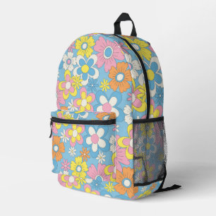 Impresa Mochila de flores - Volver a la escuela