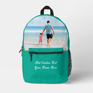 Impresa Mochila de Foto Personalizada con Texto