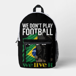Impresa Mochila de Fútbol de Brasil - Vivimos el Fan Bag