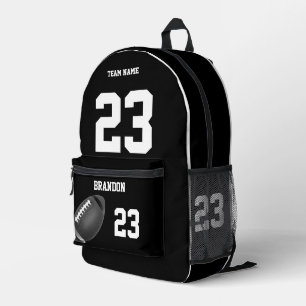 Impresa Mochila de fútbol escuela secundaria personalizada