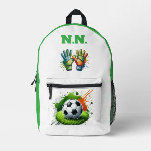 Impresa Mochila de fútbol personalizada con impresión cort