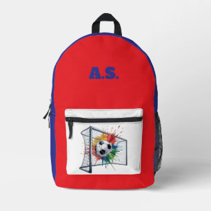 Impresa Mochila de fútbol personalizada: Imprimir, cortar